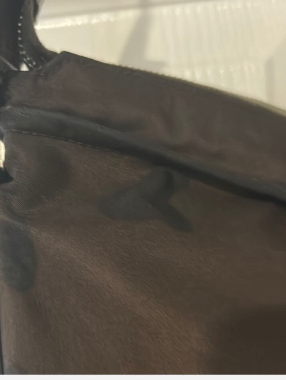 LAST CHANCE-Authentic Gucci Diamante Brown Crossbody Web Nylon Messenger Bag - Picture 5 of 16